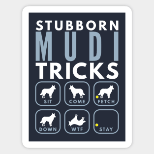 Stubborn Hungarian Mudi Tricks - Dog Training Sticker